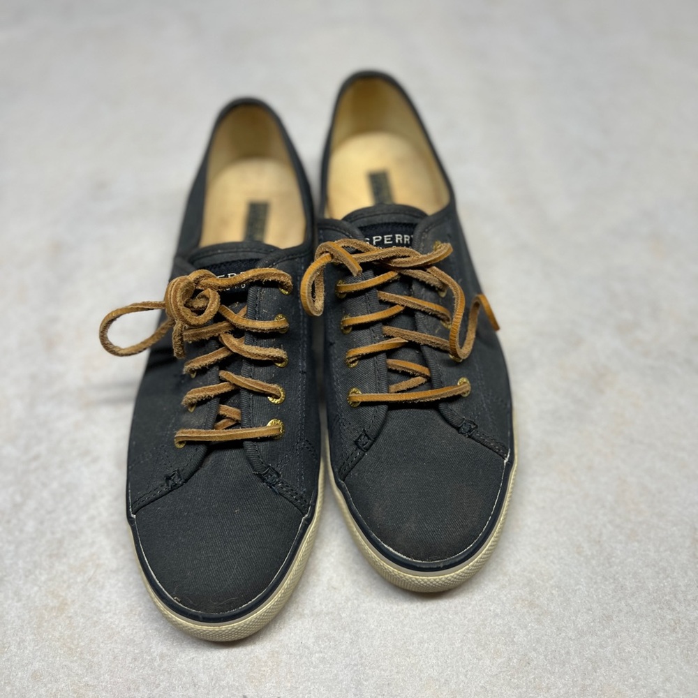 Sperry Women’s 9M Seacoast Burnished Navy Canvas Sneaker
